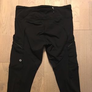 Lululemon crop leggings reflective